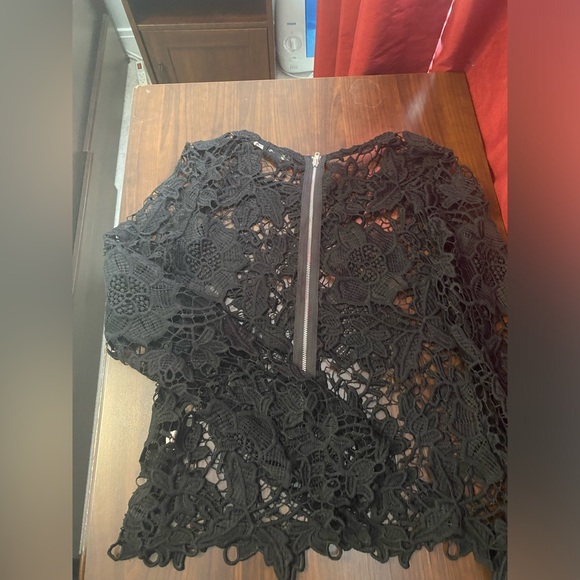 Black Lace Blouse - Picture 5 of 5
